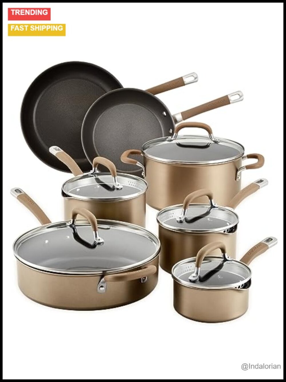 Circulon Premier Professional 12-Piece Hard-Anodized Nonstick Cookware Set